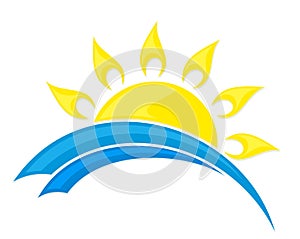 Logo sun and sea.