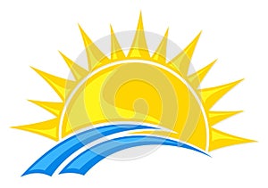 Logo sun and sea.