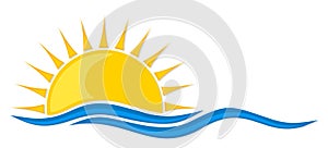 Logo sun and sea.