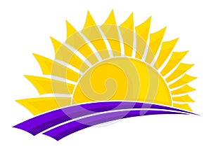 Logo sun and sea.