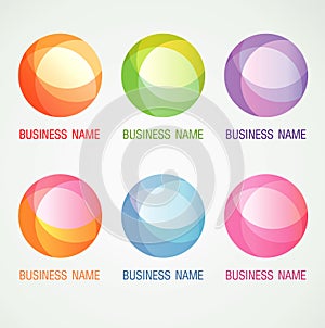 Logo and Symbol design Circle ball color concept