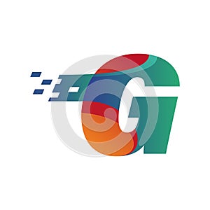 Logo Technology With Colored Alphabet G