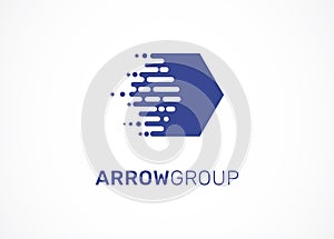 Logo - technology, tech, arrow icon and symbol