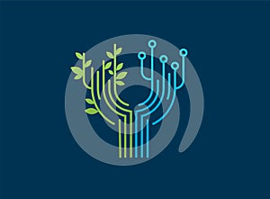 Logo - technology, tech icon and symbol