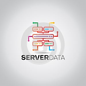 Server Digital Data Logo