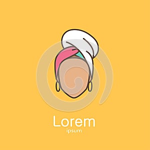 Logo template - brazilian woman