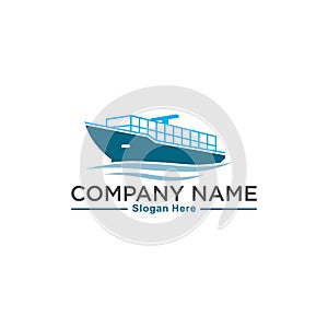 Logo template for cargo ship