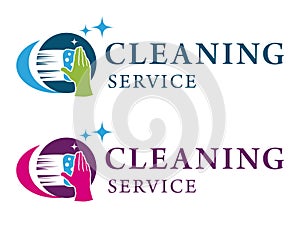 Logo template for cleaning service business