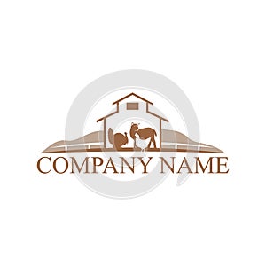 Logo template for farm