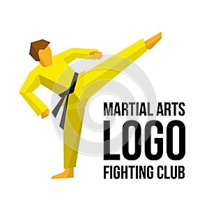 Logo template for martial arts club or gym