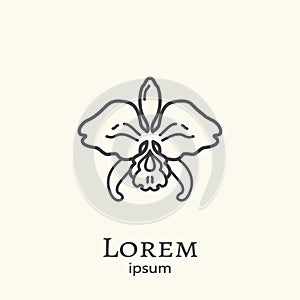 Logo template - orchid