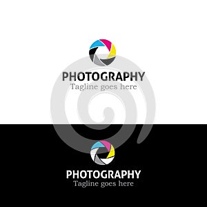Logo template photography studio, photographer, photo. Company, brand, branding, corporate, identity, logotype.