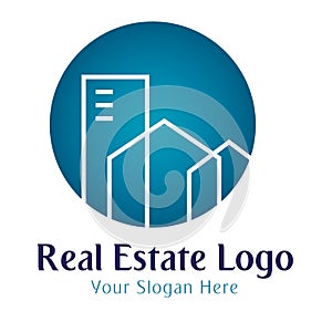 Logo template real estate, apartment, condo, house, rental, business. brand, branding, logotype, company, corporate, identity. Cle