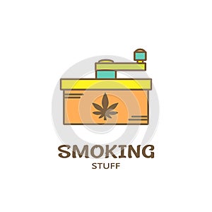 Logo template - smoking stuff