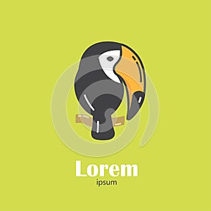 Logo template - toucan