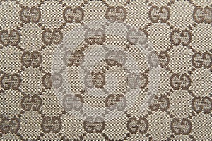 Logo and texture gucci luxury