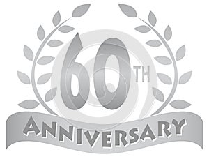 Sixtieth Anniversary Banner/eps photo