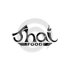 Logo for Thai food, restaurant. Vector illustration.