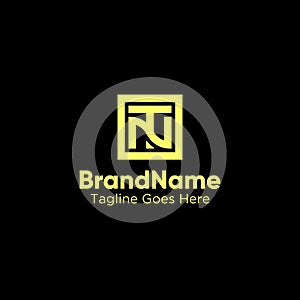 Letter nt logo symbol icon vector eps