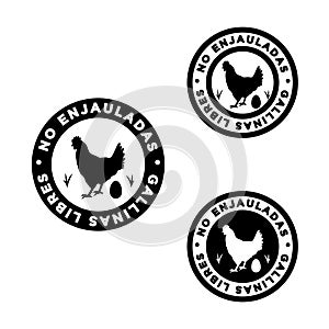 Logo to define foods from non-caged hens, photo