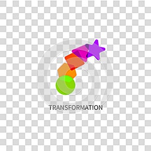 Logo transform, icon change photo