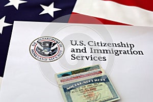 Logo U.S. Citizenship and Immigration Services Social Security