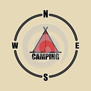 logo vector gathering of campers