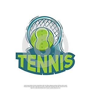 Logo vector illustration for tennis sports