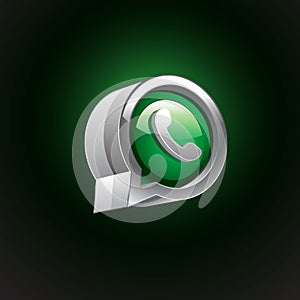 Logo of Whatsapp 3d social media