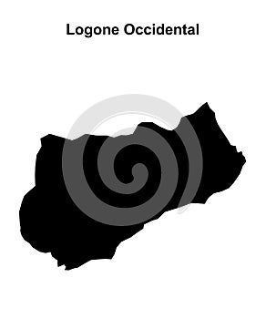 Logone Occidental outline map