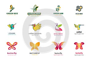 Set of logo design templates