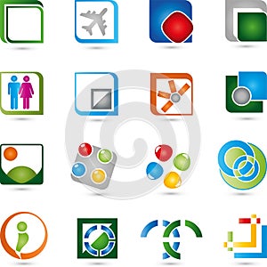 Logos, collection, Multimedia, Service