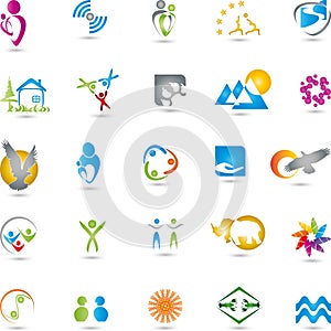 Logos, collection, services Logos, Business