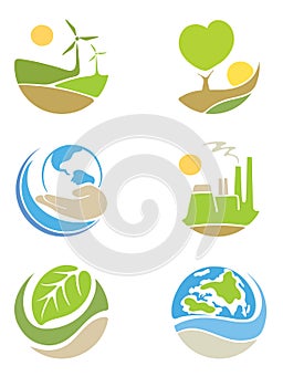 The logos on the theme ecology