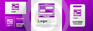 Logotype New chat messages notification on laptop icon isolated on white background. Smartphone chatting sms messages
