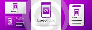 Logotype Sports doping, anabolic drugs icon isolated on white background. Anabolic steroids tablet. Pills in jar. Logo