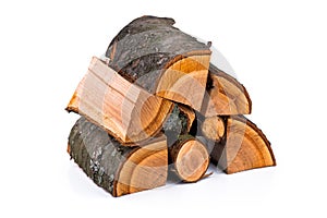 The logs of fire wood