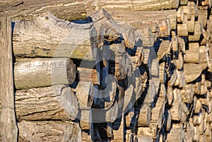 Logs of firewood