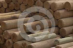 Logs for house building