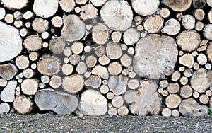 Logs stacked on top of each other