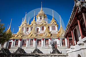 Loha Prasat iron monastery in Wat Ratchanatdaram Temple of th