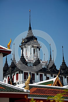 Loha Prasat Metal Castle or Iron Temple in Bangkok