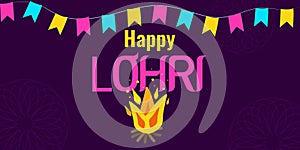 Lohri festival Punjabi fiery harvest in India.