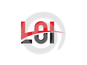 LOI Letter Initial Logo Design