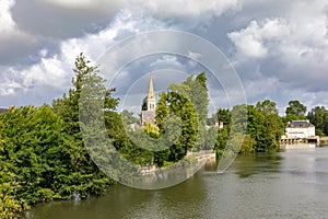 The Loir river at Nogent-sur-Loir