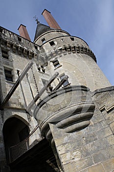 Loire Valley langais castle angled