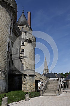 Loire Valley Langais view of towers
