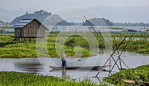 Loktak Lake, Manipur, Asia`s largest freshwater lake, India