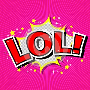 LoL! Comic Speech Bubble, Cartoon