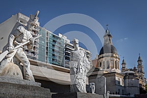 Lola Mora Soldier Sculptures at National Flag Memorial Monumento Nacional a la Bandera - Rosario, Santa Fe, Argentina photo